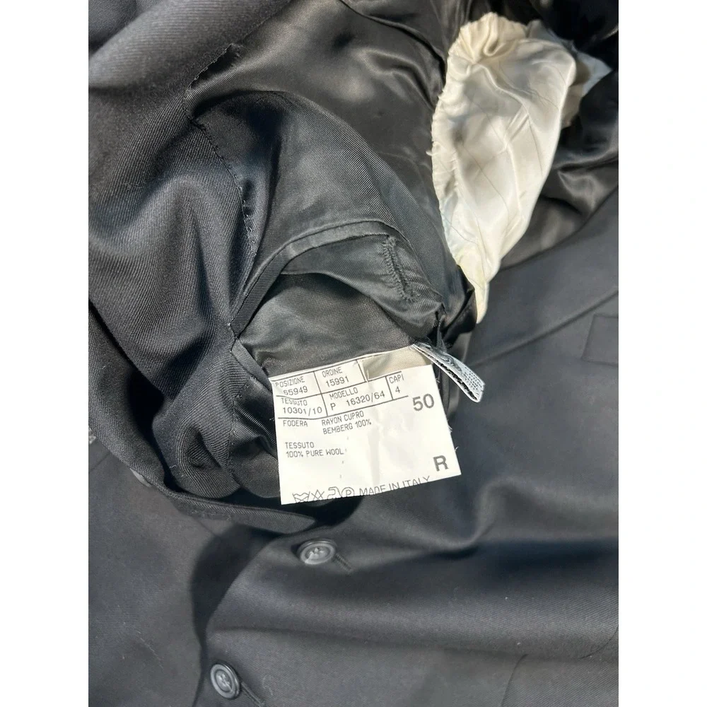 Canali Blazer Men's 40R Black Wool Italy Designer Proposta 3 Button Preppy Dress